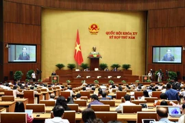 Toàn cảnh phiên họp sáng 6/2. (Ảnh: Phạm Kiên/TTXVN)