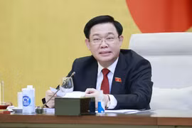 Chủ tịch Quốc hội Vương Đình Huệ phát biểu. (Ảnh: Doãn Tấn/TTXVN)
