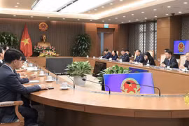 Quang cảnh buổi tiếp. (Nguồn: Nhân Dân)