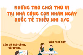 Những trò chơi thú vị tại nhà cùng con nhân Ngày Quốc tế thiếu nhi 1/6