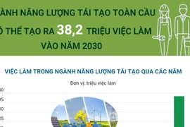 Ngành năng lượng tái tạo toàn cầu có thể tạo ra 32,8 triệu việc làm