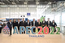Triển lãm quảng bá APEC 2022 tại sân bay quốc tế Suvarnabhumi