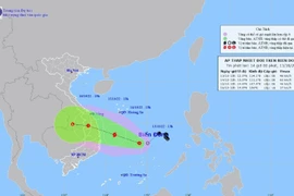 Áp thấp nhiệt đới di chuyển chậm, có thể thành bão giật tới cấp 10