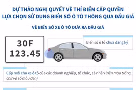 Thông tin về cấp quyền lựa chọn sử dụng biển số ô tô thông qua đấu giá