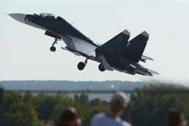 Máy bay chiến đấu Sukhoi Su-30SM của Nga. (Ảnh: AFP/TTXVN)