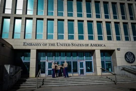 Đại sứ quán Mỹ tại thủ đô La Habana, Cuba. (Ảnh: AFP/TTXVN)