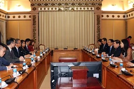 Quang cảnh buổi tiếp. (Ảnh: Xuân Khu/TTXVN)