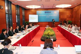 Cuộc họp của Nhóm nòng cốt quản lý Kế hoạch chiến lược ASOSAI. (Ảnh: Trọng Đức/TTXVN)