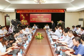 Quang cảnh buổi họp báo. (Ảnh: Dương Giang/TTXVN)