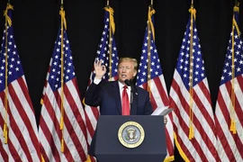 Tổng thống Mỹ Donald Trump phát biểu tại Sioux Falls, South Dakota, Mỹ, ngay 7/9. (Nguồn: AFP/TTXVN)