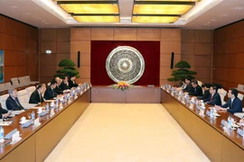 Quang cảnh buổi tiếp. (Ảnh: Trọng Đức/TTXVN)