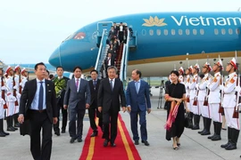 Hình ảnh Phó Thủ tướng Trung Quốc đến Hà Nội dự WEF ASEAN 2018