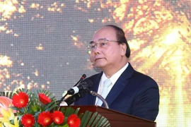 Thủ tướng Nguyễn Xuân Phúc phát biểu chỉ đạo. (Ảnh: Thống Nhất/TTXVN)