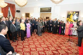 Quang cảnh buổi lễ. (Ảnh: TTXVN phát)