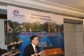 Phó Cục trưởng Tổng cục Du lịch Ngô Hoài Chung phát biểu. (Ảnh: Huy Bình/Vietnam+)