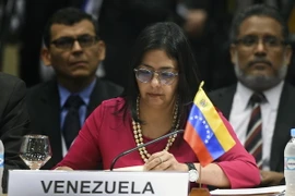 Chủ tịch Quốc hội lập hiến Venezuela (ANC) Delcy Rodrígue. (Nguồn: AFP/TTXVN)