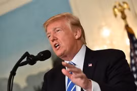 Tổng thống Mỹ Donald Trump phát biểu tại Nhà Trắng ngày 15/11. (Nguồn: AFP/ TTXVN)