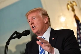 Tổng thống Mỹ Donald Trump phát biểu tại Nhà Trắng ngày 15/11. (Nguồn: AFP/ TTXVN)