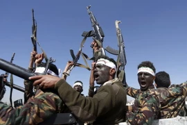 Các tay súng Houthi tại Sanaa, Yemen ngày 3/1. (Nguồn: AFP/TTXVN)