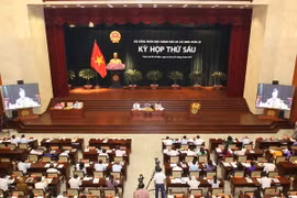 Quang cảnh Phiên chất vấn và trả lời chất vấn. (Ảnh: Thanh Vũ/TTXVN)