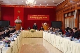 Quang cảnh buổi làm việc. (Ảnh: Việt Dũng/TTXVN)