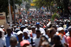 Biểu tình ở Haiti. (Nguồn: Aljazeera)