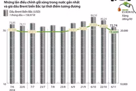 Giá xăng E5 RON 92 giảm 1.082 đồng mỗi lít.