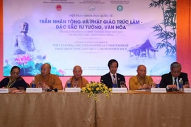 Chủ tọa hội thảo. (Ảnh: Trung Nguyên/TTXVN)