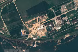 Ảnh chụp qua vệ tinh ngày 6/8/2012: Cơ sở hạt nhân Yongbyon của Triều Tiên. (Nguồn: AFP/TTXVN)