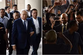 Cựu Thủ tướng Malaysia Najib Razak đến tòa án tại Kuala Lumpur. (Nguồn: The Malaysian Insight)