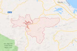 Vị trí huyện Bắc Trà My.