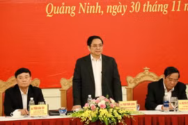 Ông Phạm Minh Chính phát biểu tại hội nghị. (Ảnh: Văn Đức/TTXVN)