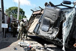 Hiện trường vụ tai nạn. (Nguồn: Reuters)