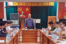 Quang cảnh buổi làm việc. (Ảnh: Thế Lập/TTXVN)