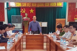 Quang cảnh buổi làm việc. (Ảnh: Thế Lập/TTXVN)