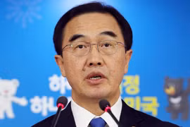 Bộ trưởng Thống nhất Hàn Quốc Cho Myoung-gyon. (Nguồn: The National.ae)