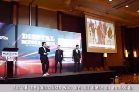 [Video] Trình diễn live RapNews tại Hội nghị Truyền thông DMA 2014