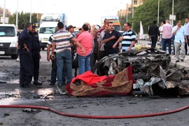 Ngày 30/6, 3 người đã thiệt mạng sau khi chiếc xe chở họ phát nổ ở gần một trạm cảnh sát ở tỉnh Giza, gần thủ đô Cairo, Ai Cập. (Ảnh: THX/TTXVN)