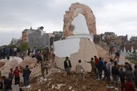 [Photo] Cận cảnh sức tàn phá kinh hoàng của trận động đất ở Nepal