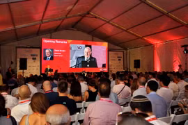Khai mạc Festival Đổi mới sáng tạo DLD Tel Aviv 2015. (Ảnh: Trung Kiên/Vietnam+)
