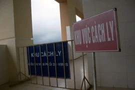 Khu vực nữ du khách Nga được cách ly theo dõi tại Khoa Nhiệt đới – Bệnh viện Đa Khoa Lâm Đồng. (Ảnh: Đặng Tuấn/TTXVN)
