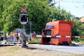 Hiện trường vụ tai nạn. (Ảnh: AFP/TTXVN)
