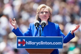 Ứng cử viên Tổng thống Mỹ năm 2016 của đảng Dân chủ Hillary Clinton. (Ảnh: THX/TTXVN)