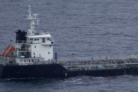 Hình ảnh tàu chở dầu MT Orkim Harmony do nhà chức trách Malaysia công bố trong cuộc họp báo ở Putrajaya ngày 18/6. (Nguồn: THX/TTXVN)