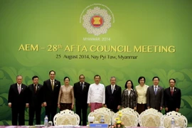 Hội nghị Bộ trưởng Kinh tế ASEAN lần thứ 46 tại Myanmar, 2014. (Ảnh: THX/TTXVN)