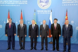 Lãnh đạo các nước SCO tại hội nghị. (Ảnh: AFP/TTXVN)