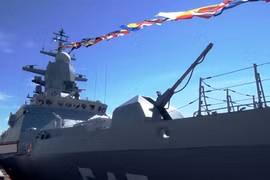 Tàu hộ vệ tên lửa Stoiky (Dự án 22380, lớp Steregushchy). (Ảnh: Duy Trinh/Vietnam+)