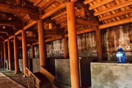 Nhà Tổ chùa Trăm Gian đã bị đình chỉ thi công. (Nguồn: ktdt.com.vn)