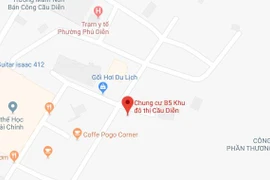 Vị trí chung cư B5 nơi xảy ra sự việc đau lòng (Ảnh: Google Maps) 
