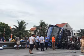 Hiện trường vụ việc. (Ảnh: Vietnam+) 